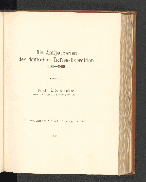 Vorschaubild von Die Antipatharien der deutschen Tiefsee-Expedition 1898-1899.
