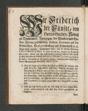 Vorschaubild von [Verordnung, betreffend die zum Behuf der Sclaven-Casse in Copenhagen zu erlegende Gelder.]