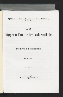 Vorschaubild von Die Tripyleen-Familie der Aulacanthiden