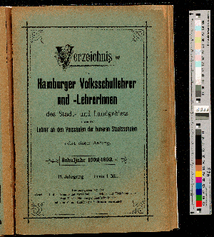 Vorschaubild von [[Verzeichnis der Hamburger Volksschullehrer und -Lehrerinnen des Stadt- und Landgebiets sowie der Lehrer an den Vorschulen der höheren Staatsschulen]]